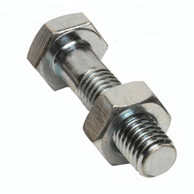 zinc hex zinc plated 304 stainless steel fasteners plated steel HEX MACHINE SCREW NUT